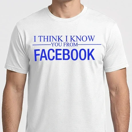 Férfi Imperial póló - I think i know you from Facebook