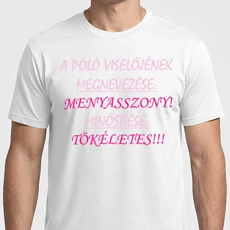 Férfi Imperial póló - Menyasszony