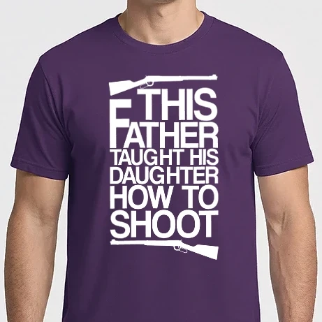 Férfi Imperial póló - This father taught his daughter how to shot