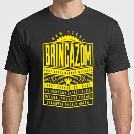 Férfi Imperial póló - bringázom