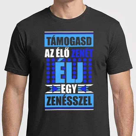Férfi Imperial póló - Élj zenésszel