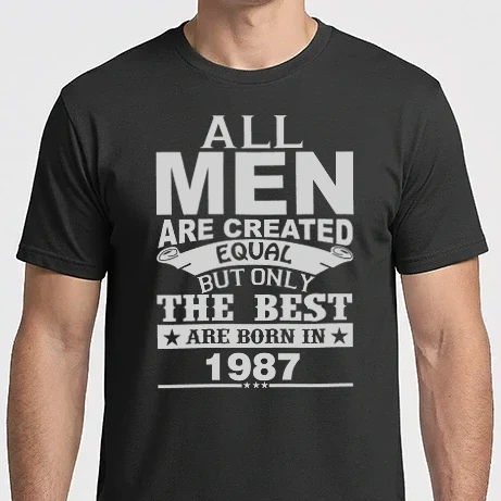 Férfi Imperial póló - All men are created - 1987