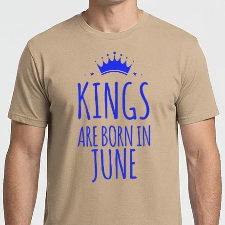 Férfi Imperial póló - Kings are born in - June