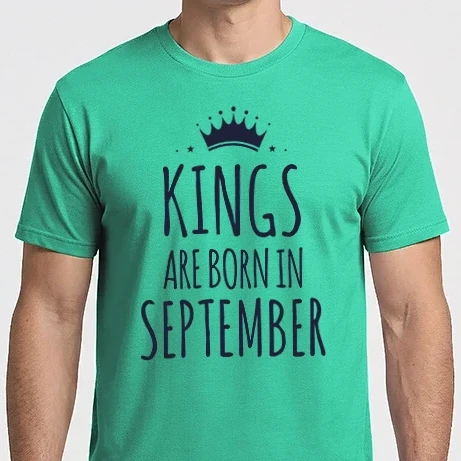 Férfi Imperial póló - Kings are born in - September