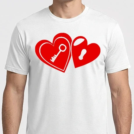 Férfi Imperial póló - Kulcsos szív