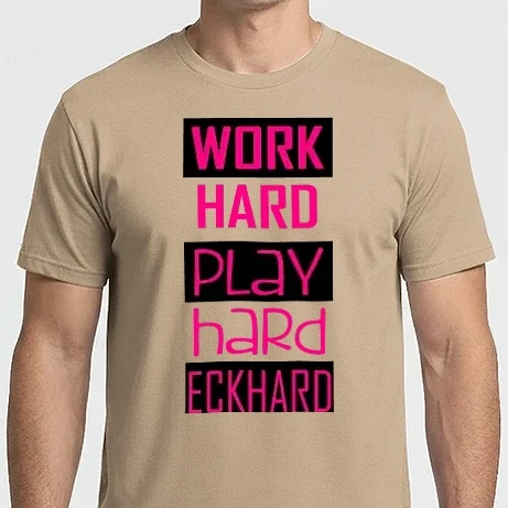 Férfi Imperial póló - work hard_play hard_eckhard_2c