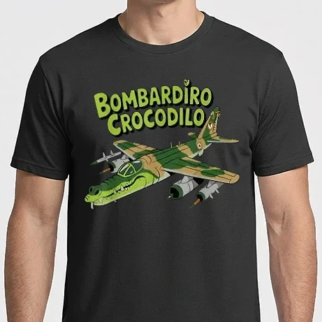 Férfi Imperial póló - Bombadiro Crocodilo Rajzfilm stílus