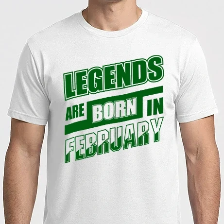 Férfi Imperial póló - Legends are born in February