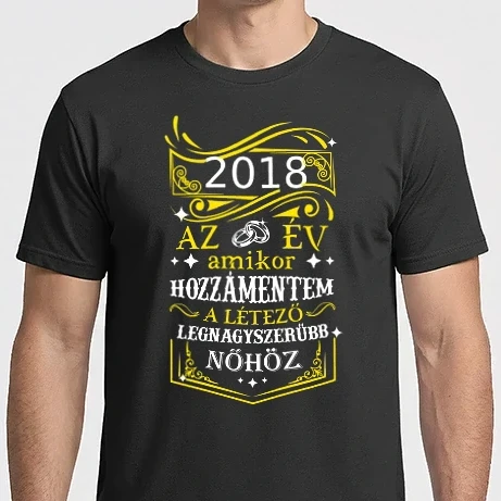 Férfi Imperial póló - Az év amikor.. (választható évszám) n