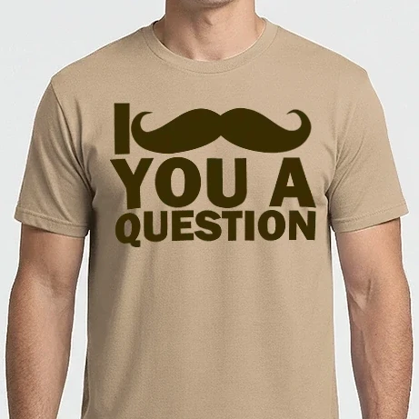 Férfi Imperial póló - Mustache you a question