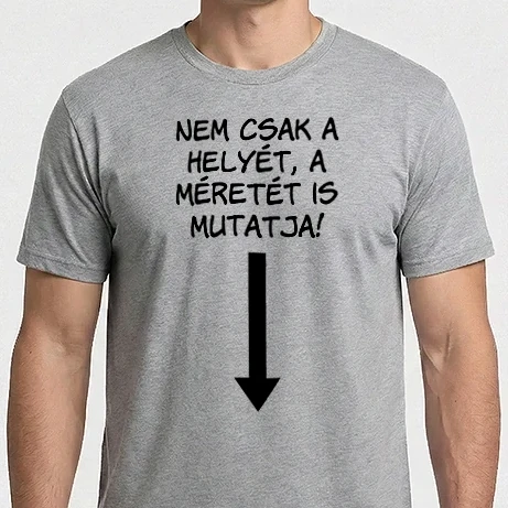 Férfi Imperial póló - Nem csak a helyét, a méretét is mutatja!