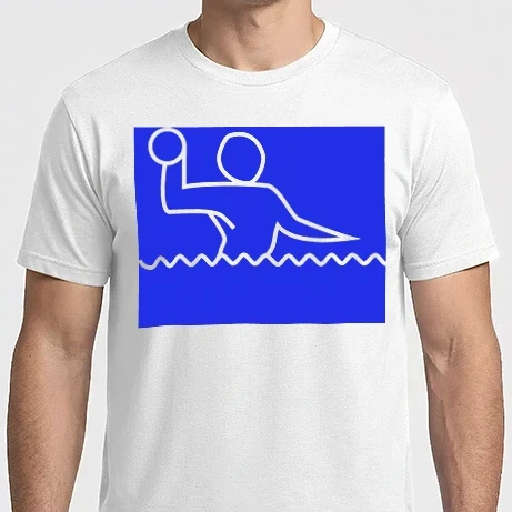 Férfi Imperial póló - Vízilabda piktogram