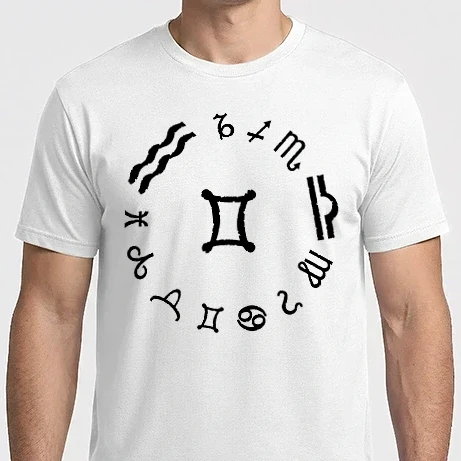 Férfi Imperial póló - zodiac-gemini 