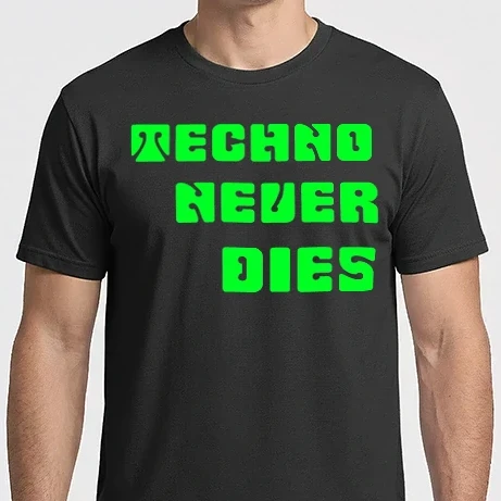 Férfi Imperial póló - Techno Never Dies