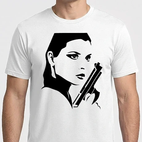 Férfi Imperial póló - woman-with-a-gun