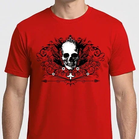 Férfi Imperial póló - gothic skull