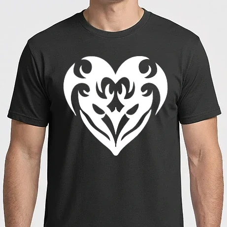 Férfi Imperial póló - tribal szív 1