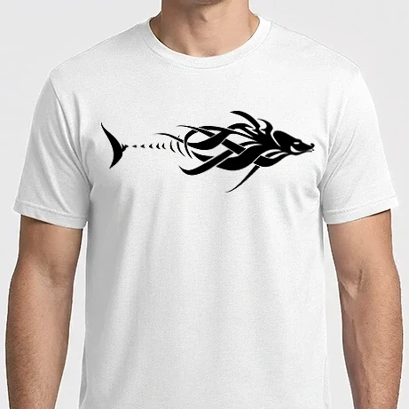 Férfi Imperial póló - tribal hal