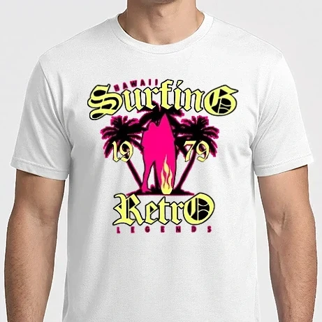 Férfi Imperial póló - surfing retro