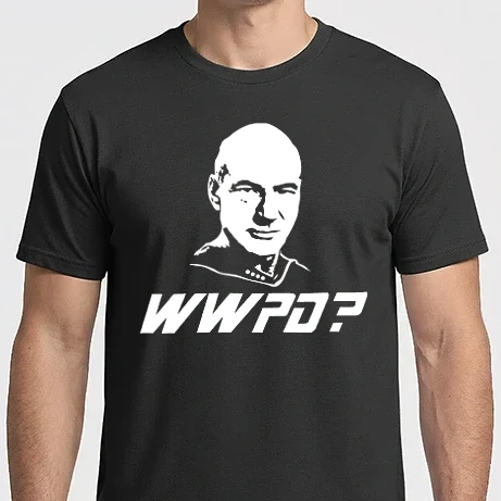Férfi Imperial póló - What Would Picard Do.eps