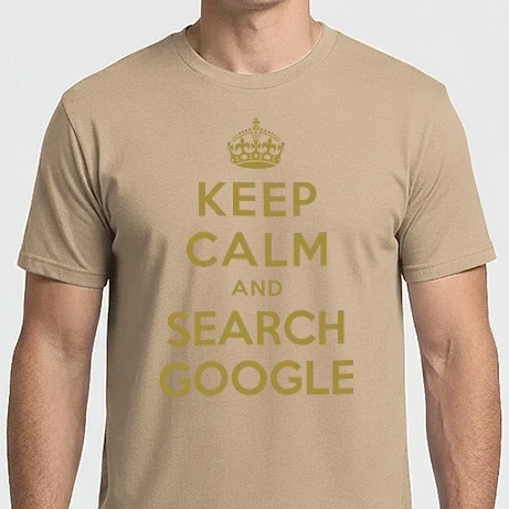 Férfi Imperial póló - keepcalm_google black