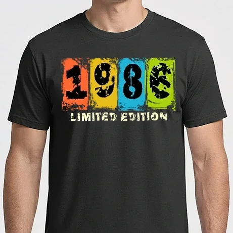 Férfi Imperial póló - grunge évszám, limited edition felirattal, születésnapi dátum, 1986