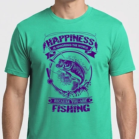 Férfi Imperial póló - Fishing is ignoring the world