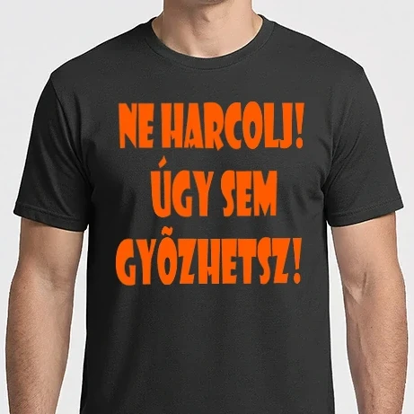 Férfi Imperial póló - Ne harcolj!