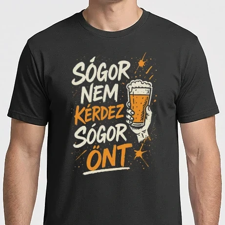 Férfi Imperial póló - Sógor nem kérdez sógor önt sörös