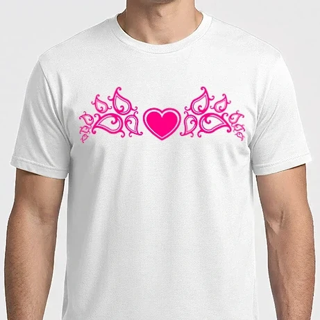 Férfi Imperial póló - Szív minta