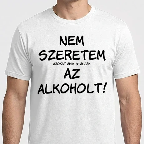 Férfi Imperial póló - Nem szeretem az alkohol 