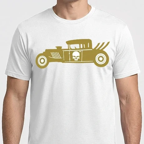 Férfi Imperial póló - Hot Rod koponyával