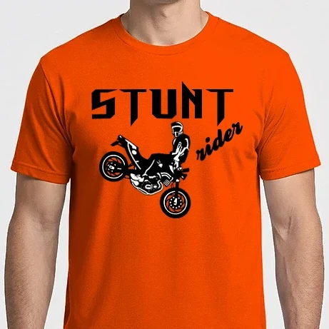 Férfi Imperial póló - stunt rider + felirat