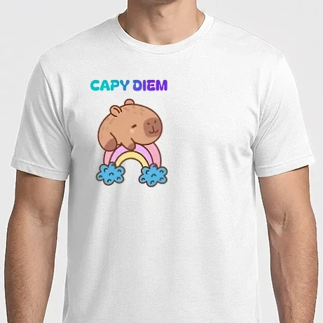 Férfi Imperial póló - Capybara Szivarvany - Carpe Diem