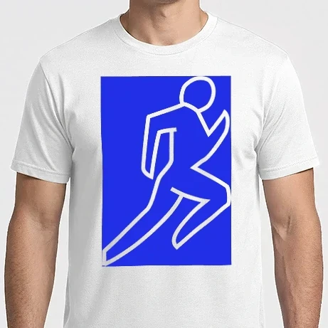 Férfi Imperial póló - Futás piktogram