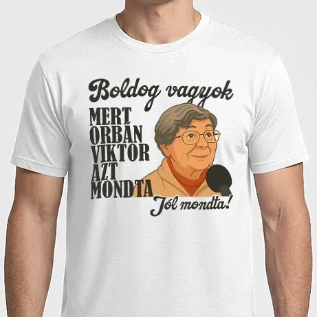 Férfi Imperial póló - Boldog vagyok!