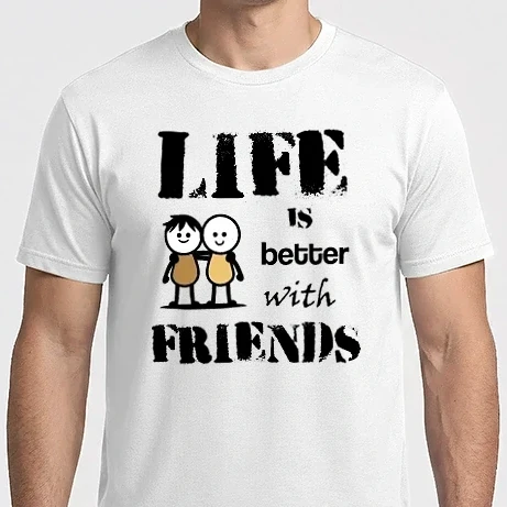 Férfi Imperial póló - life is better with friends