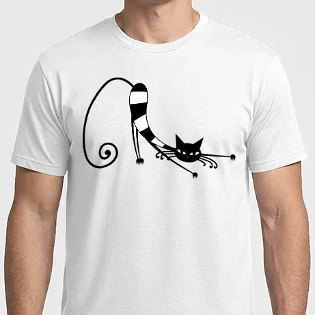 Férfi Imperial póló - Csíkos cica