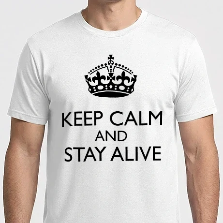 Férfi Imperial póló - Keep Calm And Stay Alive