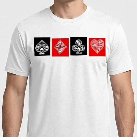 Férfi Imperial póló - poker symbols