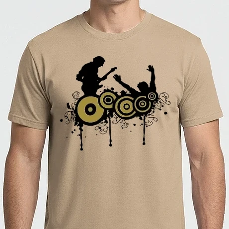 Férfi Imperial póló - gitarabstract