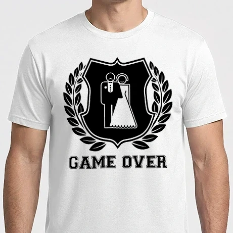 Férfi Imperial póló - LB03 - GAME OVER egy szín
