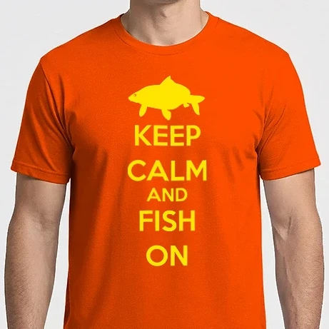 Férfi Imperial póló - Keep calm and fish on
