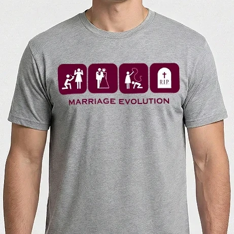 Férfi Imperial póló - Marriage Evolution