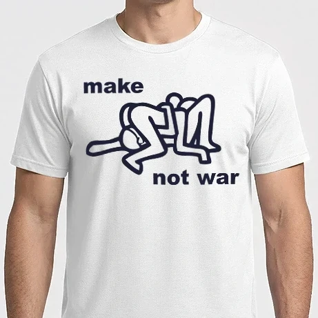 Férfi Imperial póló - make not war