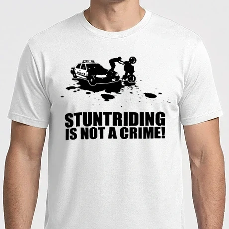 Férfi Imperial póló - Stuntriding is not a crime!