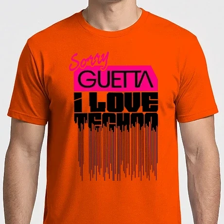 Férfi Imperial póló - Sorry Guetta I Love Techno
