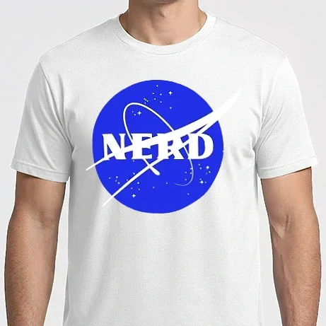 Férfi Imperial póló - Nerd NASA logó