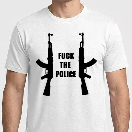 Férfi Imperial póló - Fuck the police