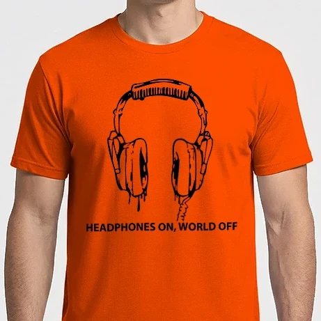 Férfi Imperial póló - Headphones on